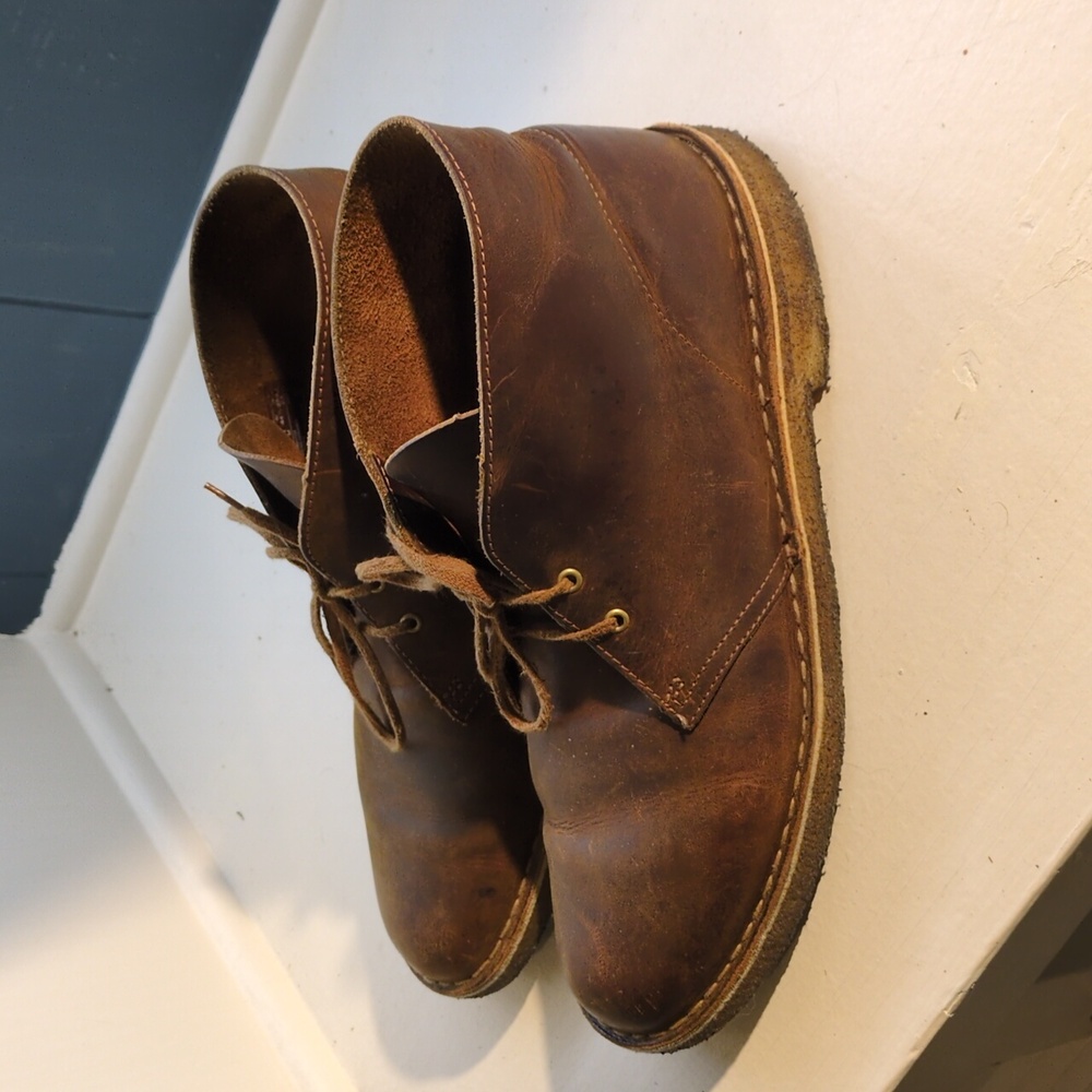 Clark's Original Brown Beeswax Leather Desert Boot 11